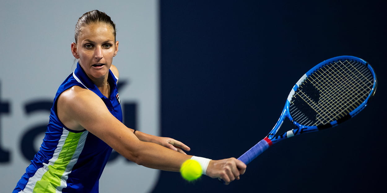 Karolina Pliskova backhand