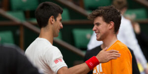 Novak Djokovic and Dominic Thiem