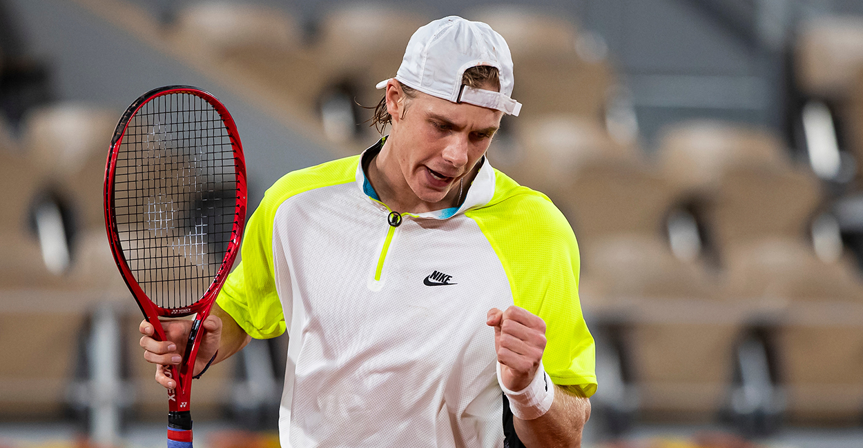 Denis Shapovalov at Roland Garros