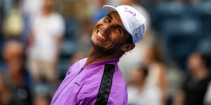 Rafael Nadal laughing