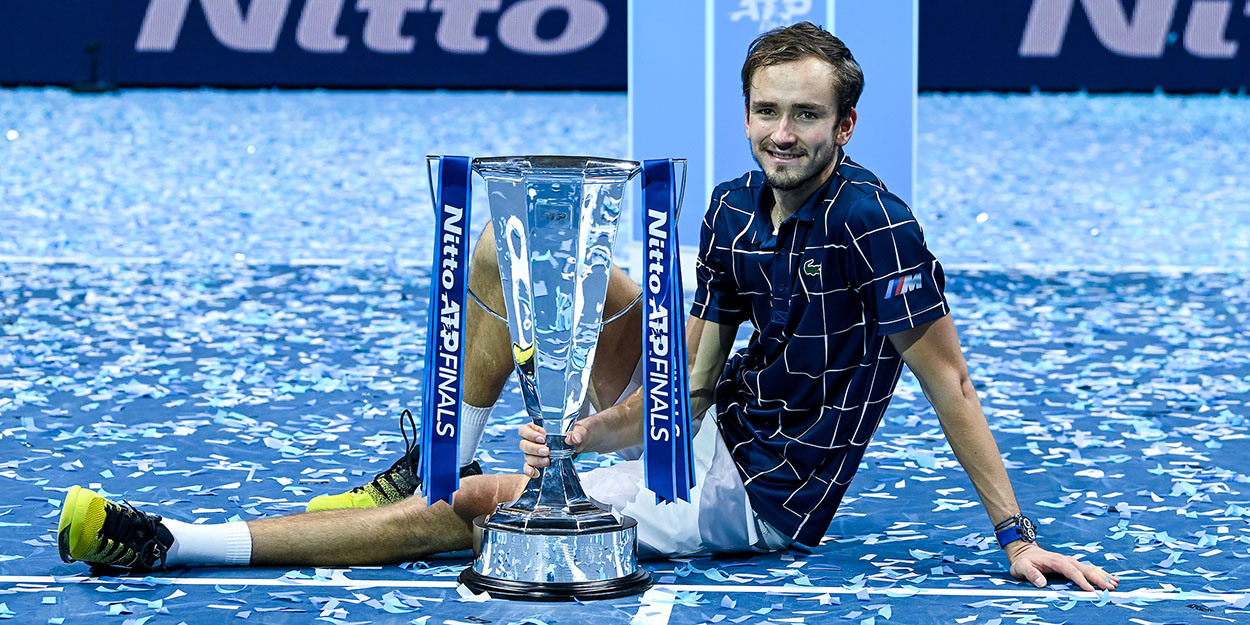 Daniil Medvedev ATP Finals trophy