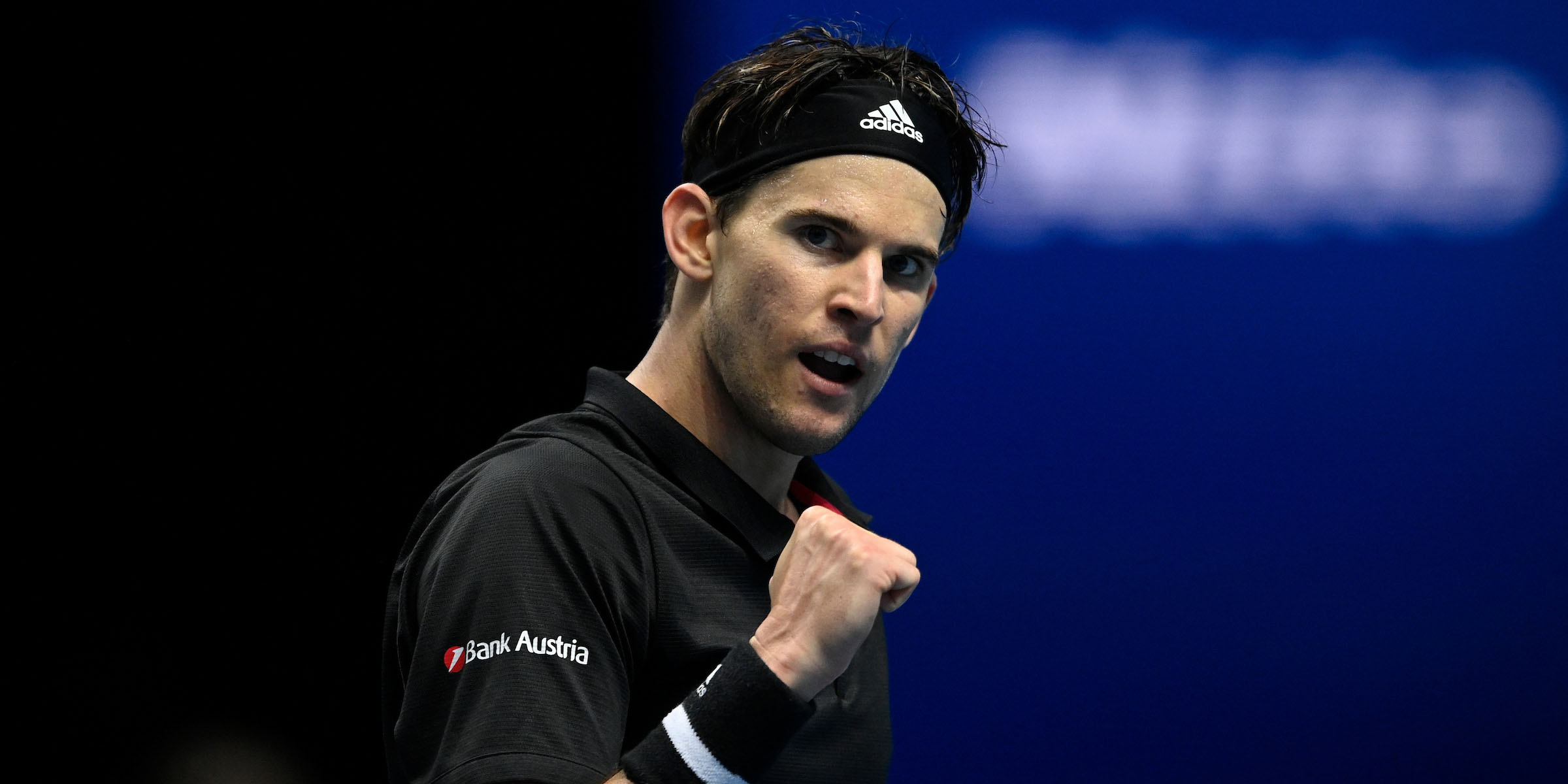 Dominic Thiem celebrates