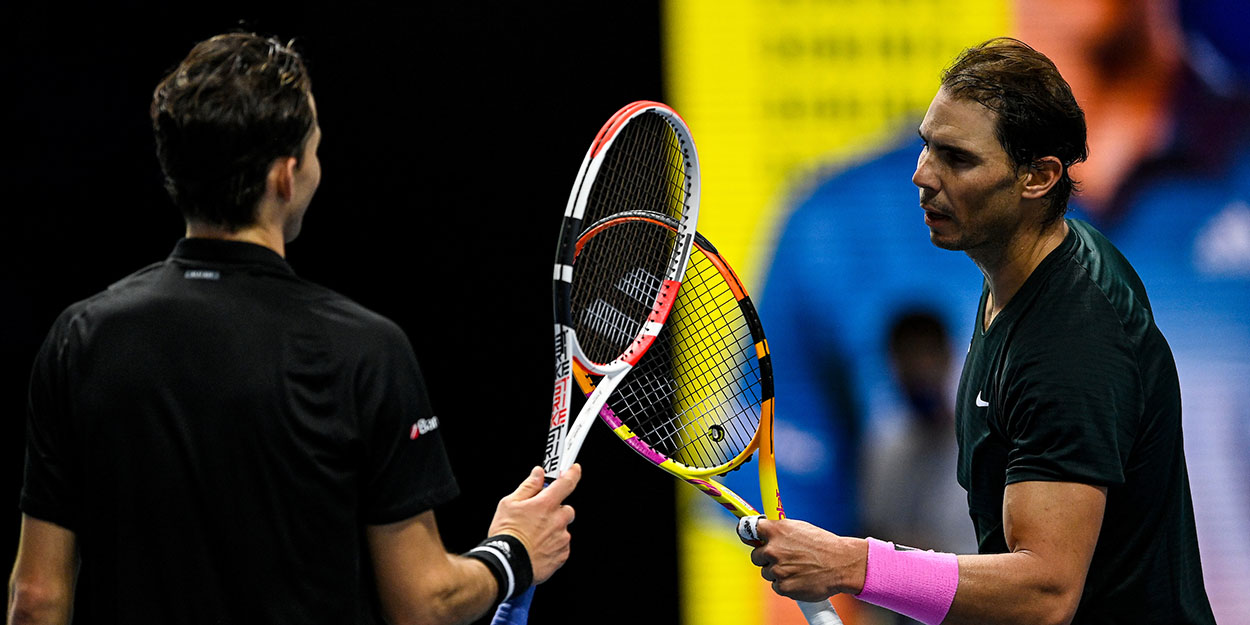 Rafael Nadal and Dominic Thiem ATP Finals