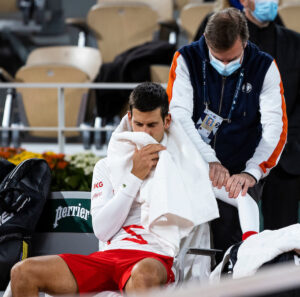 Carreno Busta was not impressed when Djokovic had on-court treatment at the French Open