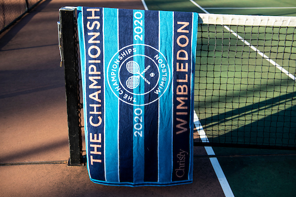 Wimbledon 2020 guest towel from Christy.co.uk