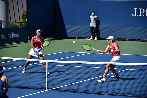 A US Open 2020 match with Hawk-Eye Live instead line judges