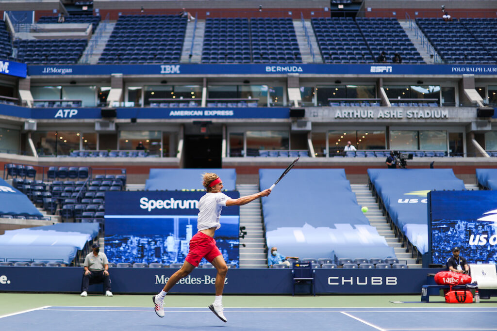 Tennis tournament organisers will be hoping they can avoid a total ban on spectators such as was seen at last year's US Open