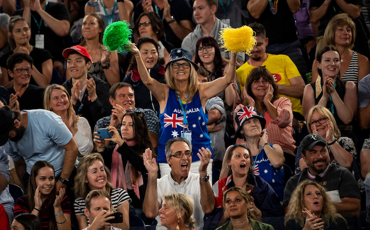 There will be no packed crowds like this at the Australian Open this year