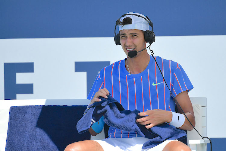 Alexei Popyrin on court coaching