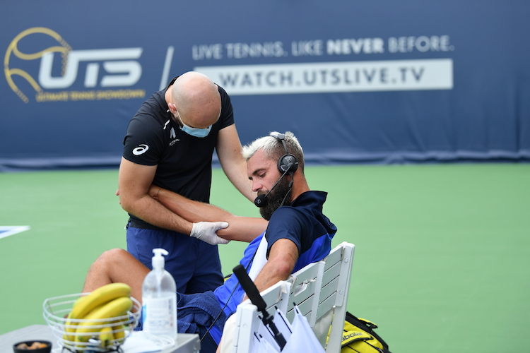 Benoit Paire UTS on court coaching