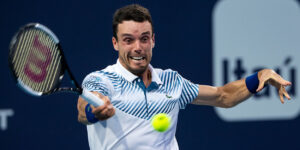 Roberto Bautista Agut at the Qatar Open