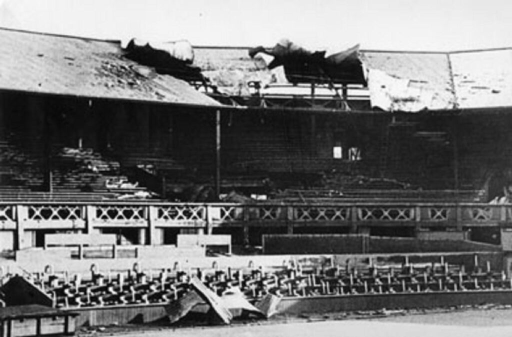 A German bomb landed on Centre Court in 1940