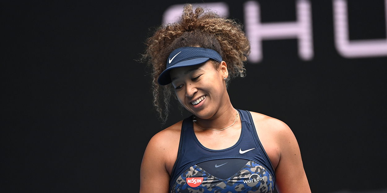 Naomi Osaka smiling at Australian Open