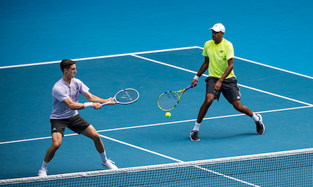 Joe Salisbury and Rajeev Ram on their way to the 2020 Australian Open mens doubles title