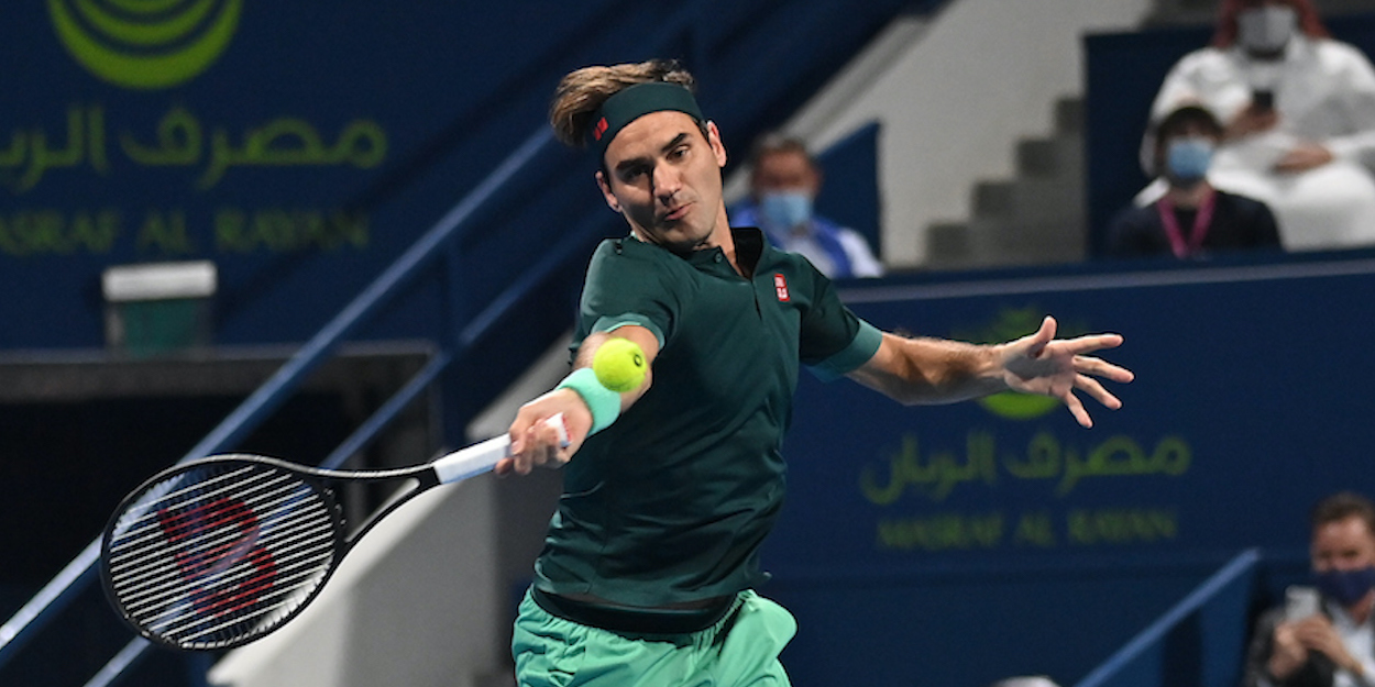 Roger Federer Doha 2021