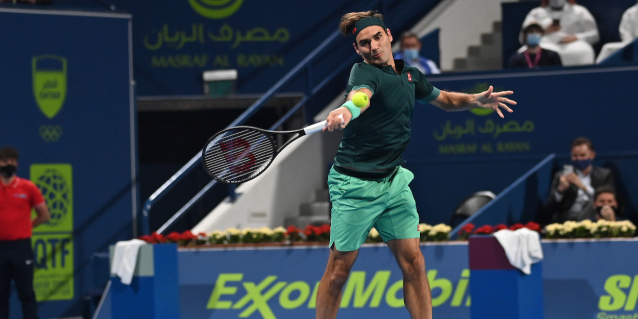 Roger Federer Doha 2021