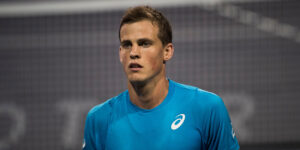 Vasek Pospisil looking on