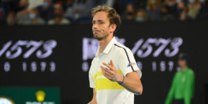 Daniil Medvedev looks disappointed