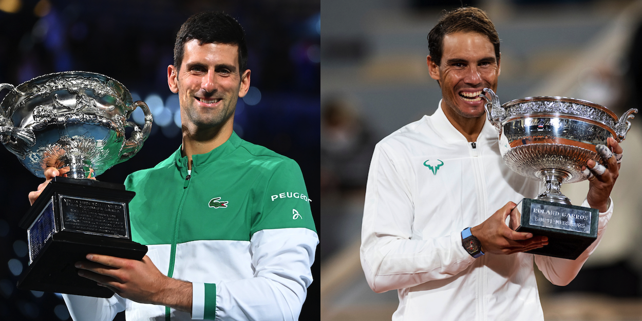 Rafael Nadal and Novak Djokovic