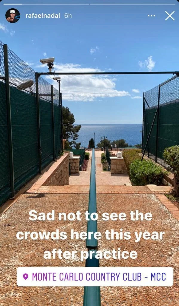 Rafael Nadal Monte-Carlo Instagram