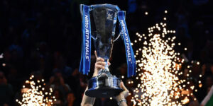 ATP Finals trophy held aloft