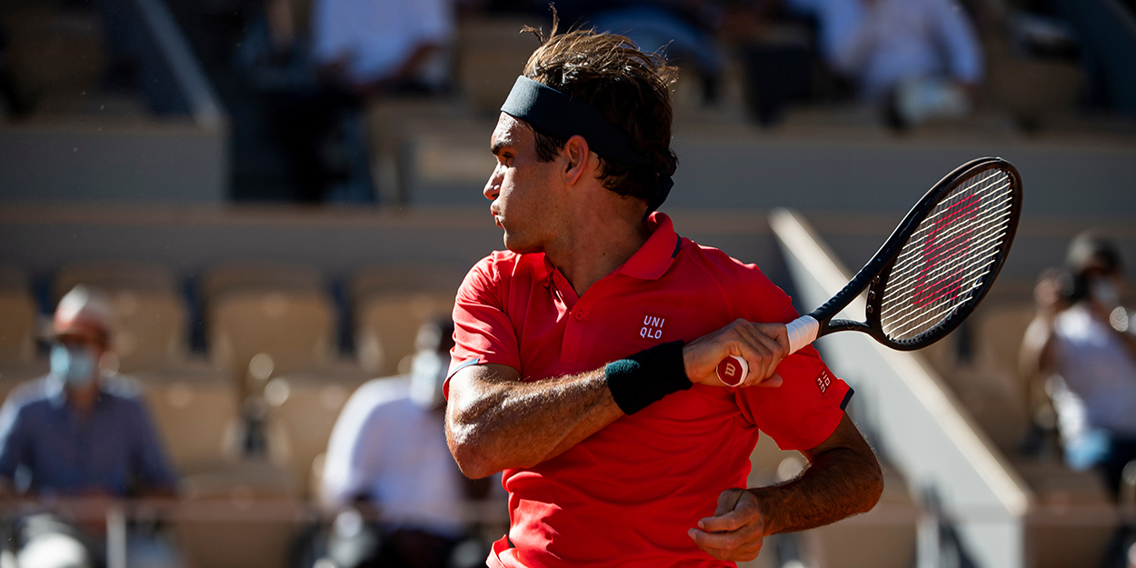 Roger Federer forehand French Open
