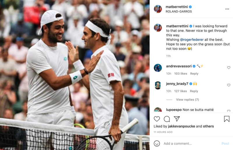 Berrettini Federer