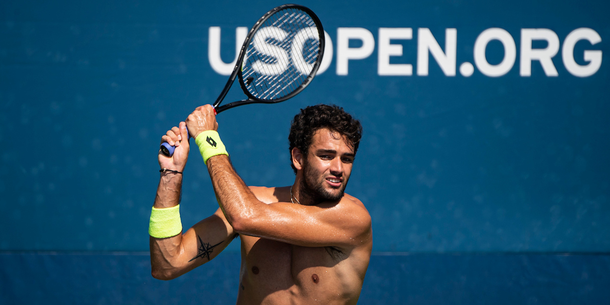 Matteo Berrettini practice