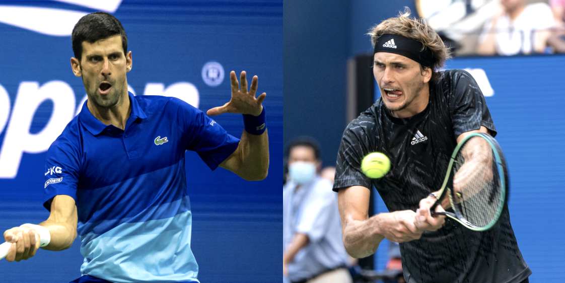 Novak Djokovic Alexander Zverev US Open 2021