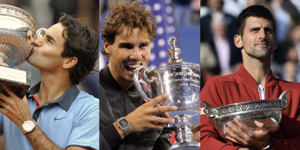 Federer Nadal Djokovic Career Slam combo