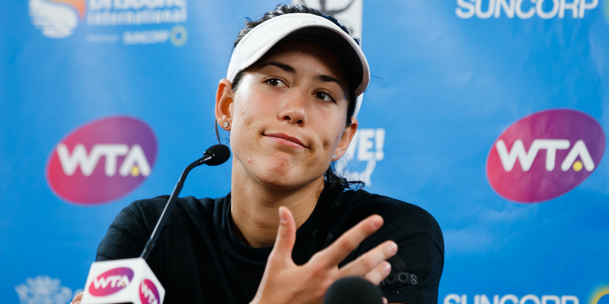 Garbine Muguruza shrug