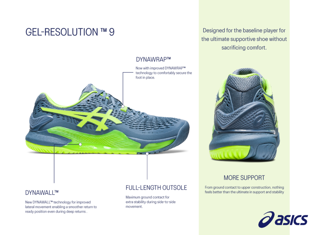 ASICS Gel-Resolution 9 technology