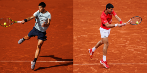 Carlos Alcaraz and Novak Djokovic - Roland Garros 2022