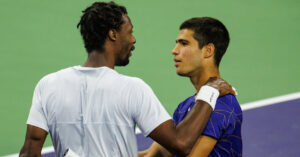 Carlos Alcaraz and Gael Monfils - Indian Wells 2022