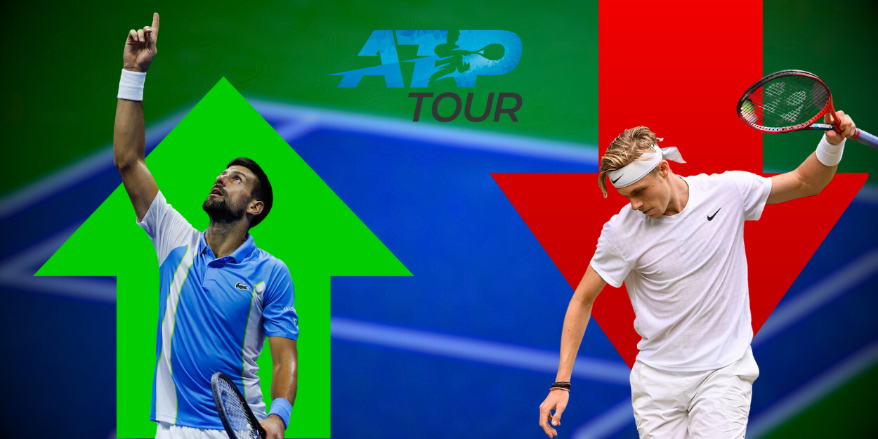 ATP Rankings (06/11/23) - Novak Djokovic and Denis Shapovalov