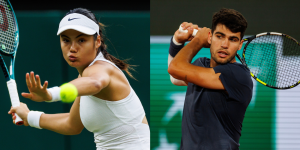 Emma Raducanu - Wimbledon 2024 and Carlos Alcaraz - Roland Garros 2024