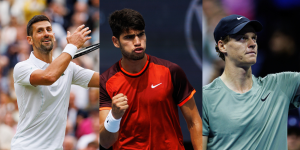 Novak Djokovic - Wimbledon 2024, Carlos Alcaraz - Cincinnati Open 2024, Jannik Sinner - US Open 2024