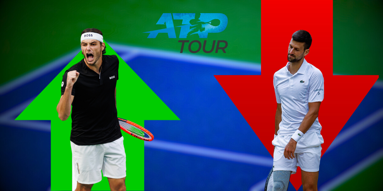 ATP Rankings (18/11/24): Taylor Fritz - Shanghai Masters 2024, Novak Djokovic - Wimbledon 2024