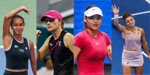 Leylah Fernandez - CincinnatI Open 2024, Iga Swiatek - Miami Open 2024, Emma Raducanu - US Open 2024, Jasmine Paolini - US Open 2024