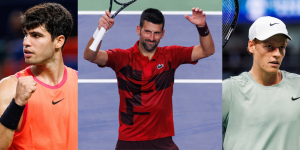 Carlos Alcaraz, Novak Djokovic, Jannik Sinner - Shanghai Masters 2024